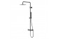 Kolumna prysznicowa Corsan Lugo z deszczownicą 25cm - GunMetal