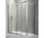 Drzwi przesuwne Novellini Lunes 2A 116-122 cm cm, profil chrom, szkło przeźroczyste 
