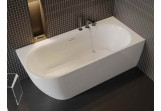 Wanna wolnostojąca Excellent Oceana 2.0, 165x75 cm, narożna, prawa, akrylowa - biała