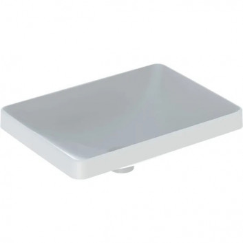 Geberit Variform Umywalka wpuszczana w blat, prostokątna, 55cm, bez przelewu, bez otworu na baterię
