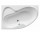 Wanna akrylowa Ravak Rosa II asymetryczna 150x105 cm, wersja lewa - biała