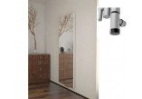Grzejnik elektryczny Terma Case Slim 42x181 cm z lustrem, z zewnętrzną grzałką ONE - kolor RAL i kolory specjalne