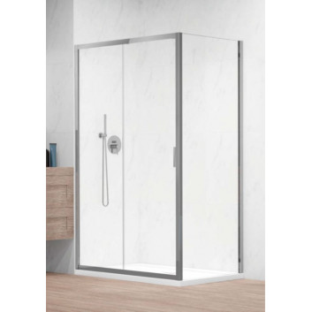 Drzwi prysznicowe 120cm, Radaway Alienta DWJ, szkło przezroczyste, profil chrom