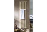 Grzejnik Zehnder Charleston Bar 149,2 x 48,5 cm, wersja 2-kolumnowa, z chromowanym uchwytem na ręczniki - biały