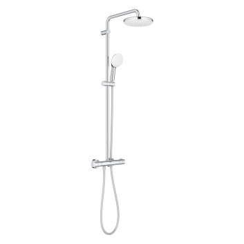 System prysznicowy Grohe Tempesta Cosmopolitan System 210, z termostatem do montażu ściennego - chrom