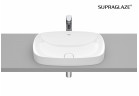Umywalka blatowa Roca Inspira 55x37 cm, cienkościenna Soft FINECERAMIC, z powłoką Supraglaze - biała
