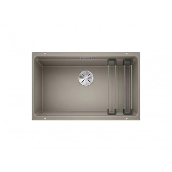 Zlewozmywak Blanco Subline  350/150-U ceramiczny PuraPlus bez korka autoamtycznego 56.7x45.6cm, magnolia połysk