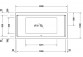 Wanna z hydromasażem 150x75cm, Duravit Qatego, Combi-System P -  Biały