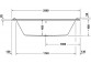 Wanna z hydromasażem 150x75cm, Duravit Qatego, Combi-System P -  Biały