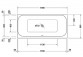 Wanna z hydromasażem Duravit Starck 200x100 cm, wariant hydromasażu Air-System - biała