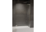 ścianka prysznicowa walk-in Radaway Modo SL Black  II 120 prawa, szkło przejrzyste, profil chrom