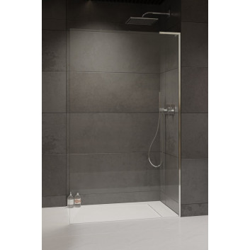 Parawan nawannowy Radaway Modo SL Black PNJ II 70 prawy, szkło przejrzyste, profil czarny