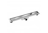 Odpływ liniowy podłogowy Balneo Duplex Next Mirror Silver 60 cm, dwustronny ze stali nierdzewnej z niskim syfonem i głębokim osadnikiem - chrom błyszczący