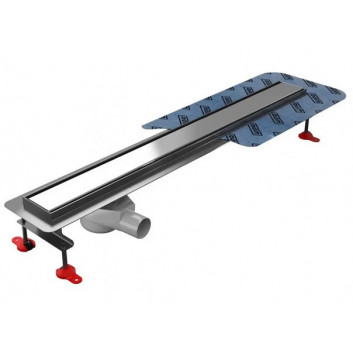Odpływ liniowy Wiper New Premium Revers z kołnierzem, 80 cm, syfon drop 35 - szlif