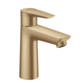 Bateria umywalkowa Hansgrohe Talis E 110, wysokość 162mm, z cięgłem i kompletem odpływowym, czarny chrom szczotkowany