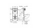 Stelaż podtynkowy do WC 5 w 1, Grohe Rapid SL - Chrom