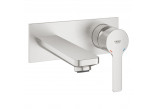 Bateria umywalkowa Grohe Lineare 2-otworowa, rozmiar M - stal nierdzewna