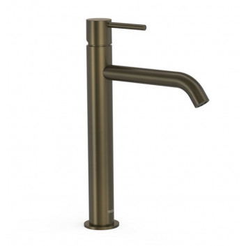 Bateria umywalkowa TRES Study Exclusive, stojąca, wysokość 30,4 cm, czarny mat