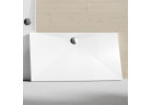 Brodzik prostokątny Huppe EasyStep, konglomeratowy 90x75 cm z powłoką EasyProtect - biały