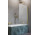 Parawan nawannowy Radaway nes Brushed Gold PND I 100, prawy, składany, szkło przejrzyste, 100x150cm, profil złoty szczotkowany