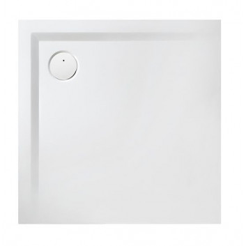 Brodzik kwadratowy Sanplast B-M/SPACE S 90x90x1,5 biew, odlew mineralny - biały