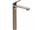 Bateria umywalkowa wysoka HansaGenesis, stojąca, jednouchwytowa - brąz szczotkowany