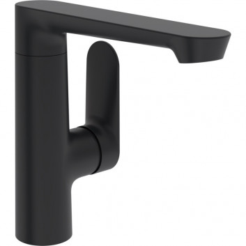 Bateria umywalkowa HansaGenesis z bocznym uchwytem mieszacza, stojąca, jednouchwytowa - chrom