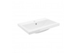Umywalka meblowa Defra Go 60, prostokątna 61x41 cm, z otworem na baterie, z przelewem - biała