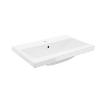 Szafka podumywalkowa Defra Faro D60 z dwiema szufladami, szerokość 60 cm - lakier biały połysk