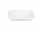 Umywalka nablatowa Corsan Intero prostokątna 53x33,5x17 cm z korkiem klik-klak białym
