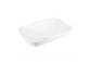 Umywalka nablatowa Corsan Intero prostokątna 53x33,5x17 cm z korkiem klik-klak białym