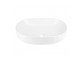 Umywalka nablatowa Corsan Olvena owalna 60x40x15 cm z korkiem klik-klak białym