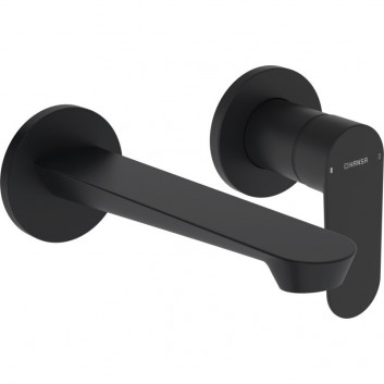 Bateria umywalkowa HansaGenesis, element natynkowy, wylewka 20,3 cm - chrom