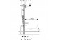 Stelaż Geberit Sigma UP320 element montażowy do WC, z odciągiem bocznym, H112