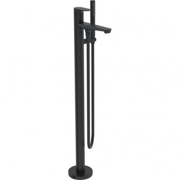 Bateria umywalkowa HansaGenesis z bocznym uchwytem mieszacza, stojąca, jednouchwytowa - chrom