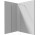 Ścianka prysznicowa Deante Prozma walk-in 80x195 cm - szkło transparentne, profil stal szczotkowana