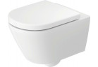 Miska WC wisząca Duravit D-Code 37x54 cm, montaż ukryty, bezkołnierzowa, odpływ poziomy - biała