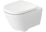 Miska WC wisząca Duravit D-Code 37x54 cm, montaż ukryty, bezkołnierzowa, odpływ poziomy - biała