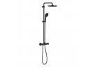 Zestaw prysznicowy Grohe Vitalio Start System 250 z termostatem do montażu ściennego - matte black