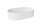 Umywalka nablatowa Besco Lova Matt 34x53 cm - biała
