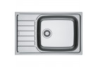 Zlewozmywak Franke Spark SKL 611-78/50 XL do zabudowy, jednokomorowy z ociekaczem - stal szlachetna len