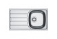 Zlewozmywak Franke Spark SKL 611-62/44 do zabudowy, jednokomorowy z ociekaczem - stal szlachetna len