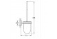 Szczotka toaletowa Grohe Start Cube (komplet) - chrom
