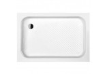 Brodzik prostokątny Sanplast Classic B/CL 75x110x15+STB biew - biały