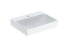 Umywalka mała Geberit One 50x41 cm, z otworem na baterie, bez przelewu, powłoka KeraTect - biała