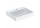 Umywalka mała Geberit One 50x41 cm, z otworem na baterie, bez przelewu, powłoka KeraTect - biała