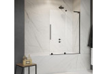 Parawan nawannowy Radaway Furo SL PND II 100 cm, przesuwny, prawy - szkło przejrzyste, profil czarny