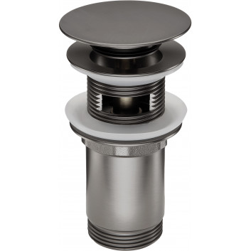 Korek Deante do umywalki lub bidetu z tuleją, uniwersalny - biały