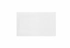 Brodzik prostokątny Roca Pyros, 100x90cm, kompozytowy, Stonex, z ukrytym odpływem - biały