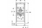 Stelaż Geberit Duofix do pisuaru uniwersalny, dla armatury ukrytej, H112-130